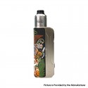 Authentic Hippovape Papua 100W VW Variable Wattage Box Mod + RDA Kit - Silver, 3~100W, 1 x 18650 / 20700 / 21700, 24mm Diameter