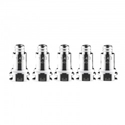 Authentic DOVPO Peaks Pod System Replacement MTL Ceramic Coil Head - Silver, 1.4ohm (5 PCS)