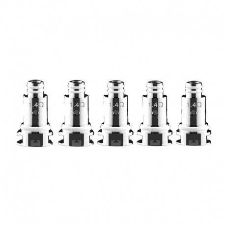 Authentic DOVPO Peaks Pod System Replacement MTL Ceramic Coil Head - Silver, 1.4ohm (5 PCS)