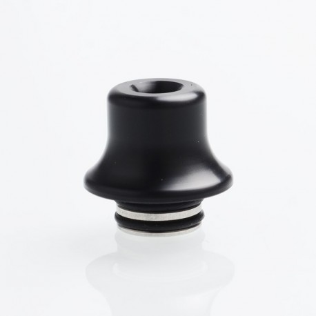 Authentic Vapefly Brunhilde MTL RTA Replacement Short 510 Drip Tip - Black, Delrin + Stainless Steel