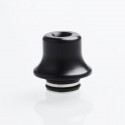 Authentic Vapefly Brunhilde MTL RTA Replacement Short 510 Drip Tip - Black, Delrin + Stainless Steel