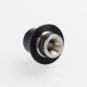 Authentic Vapefly Brunhilde MTL RTA Replacement Short 510 Drip Tip - Black, Delrin + Stainless Steel