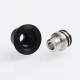 Authentic Vapefly Brunhilde MTL RTA Replacement Short 510 Drip Tip - Black, Delrin + Stainless Steel