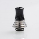 [Ships from Bonded Warehouse] Authentic Vapefly Brunhilde MTL RTA Replacement Long 510 Drip Tip w/ Cooling Fin - Black + White