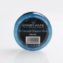 Authentic VandyVape SS316L Twisted Clapton Heating Resistance Wire for RBA / RTA - 28GA x 2 + 30GA, 1.7ohm / Ft, 10 Ft