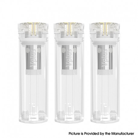 Authentic Veeape Vplus Pod Kit Replacement Pod Cartridge w/ 1.3ohm Ceramic Coil - Transparent, 1.2ml (3 PCS)