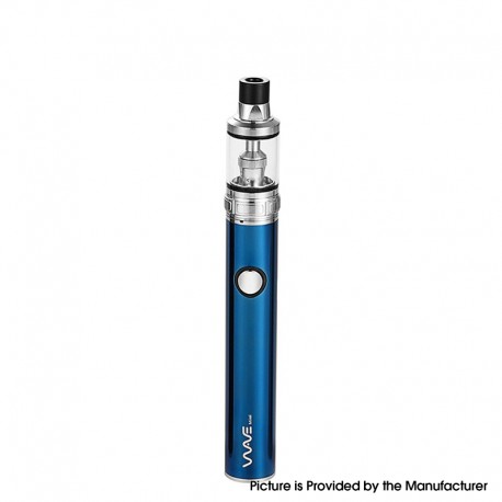 Authentic Timesvape 1000mAh Wave Mini Salty Kit + Tank Atomizer w/ 1.2ohm Ceramic Coil - Blue, 1.8ml / 2ml