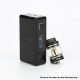 Authentic DEJAVU Neon 80W TC VW Variable Wattage Box Mod w/ Neon Atomizer Tank Kit - Black, ABS, 5~80W, 1 x 18650