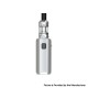 Authentic Eleaf iStick Amnis 2 1100mAh Box Mod Battery w/ GTiO Tank Kit - Silver, 0.6ohm / 1.2ohm (Basic Version)