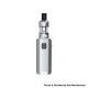 Authentic Eleaf iStick Amnis 2 1100mAh Box Mod Battery w/ GTiO Tank Kit - Silver, 0.6ohm / 1.2ohm (Childproof Version)