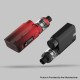 Authentic Vaporesso SWAG II 80W VW Box Mod w/ NRG PE Tank Atomizer Kit - Red, 3.5ml, 5~80W, 1 x 18650