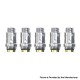 Authentic ThinkVape Replacement Regular DC Coil for ZETA Kit / ZETA Pod - Silver, 1.0ohm (5 PCS)