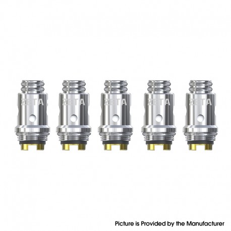 Authentic ThinkVape Replacement Regular DC Coil for ZETA Kit / ZETA Pod - Silver, 1.0ohm (5 PCS)