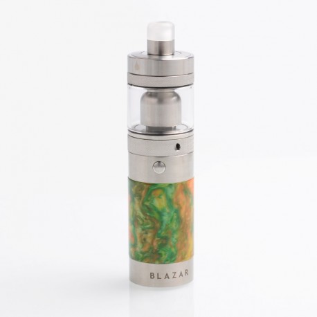 Authentic CoilART Blazar Mosfet Semi-Mechanical Tube Mod + MTL RTA Kit - Resin Yellow, Stainless Steel + Resin, 4.0ml, 1 x 18350