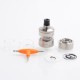 Authentic Steam Crave Glaz Mini MTL RTA Rebuildable Tank Atomizer - Silver, Stainless Steel, 23mm Diameter