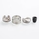 YFTK Hellfire Saber Style MTL / DL RDA Rebuildable Dripping Atomizer w/ BF Pin - Silver, 316 Stainless Steel, 22mm Diameter