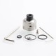 YFTK Hellfire Saber Style MTL / DL RDA Rebuildable Dripping Atomizer w/ BF Pin - Silver, 316 Stainless Steel, 22mm Diameter