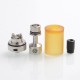 Authentic Auguse MTL RTA Rebuildable Tank Atomizer w/ 2 Spare Tank Kit - Silver, Stainless Steel + PEI, 4ml, 22mm Diameter