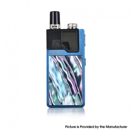 Authentic LostVape Orion Q 950mAh AIO Pod System Starter Kit w/ KTR Orion Pod Cartridge - Blue White Pearl, 2ml, 1.0ohm