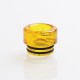 Authentic Reewape AS198 810 Drip Tip for SMOK TFV8 / TFV12 Tank / Kennedy - Yellow, Resin, 12mm