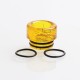 Authentic Reewape AS198 810 Drip Tip for SMOK TFV8 / TFV12 Tank / Kennedy - Yellow, Resin, 12mm