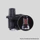 Authentic WISMEC Preva Kit Replacement Pod Cartridge w/ 0.25ohm SS316 Dual Coil - Black, 3ml, Childproof Version