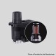 Authentic WISMEC Preva Kit Replacement Pod Cartridge w/ 0.25ohm SS316 Dual Coil - Black, 3ml