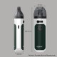 Authentic Aspire Tigon 1300mAh AIO Pod System Starter Kit - White, 4.6ml, 0.4ohm / 0.7ohm