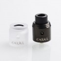 Authentic Aivape Ohana RDA Rebuildable Dripping Atomizer w/ BF Pin - Black, Stainless Steel, 24mm / 25mm Diameter
