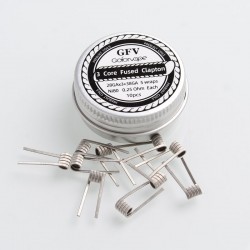 Authentic Goforvape Ni80 3 Core Fused Clapton Heating Wire Pre-built Coil for RDA / RTA - 28GA x 3 + 38GA, 0.25ohm (10 PCS)