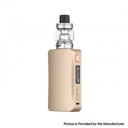 Authentic Vaporesso GEN 220W TC VW Variable Wattage Box Mod w/ SKRR-S Tank Kit - Gold, 5~220W, 8ml, 2 x 18650