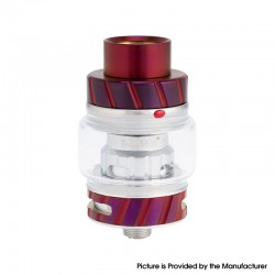 Authentic FreeMax Fireluke 2 Metal Sub Ohm Tank Clearomizer - Purple, Stainless Steel + Pyrex Glass, 5ml, 0.2ohm, 28mm Diameter