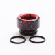 Authentic Reewape AS208 810 Drip Tip for SMOK TFV8 / TFV12 Tank / Kennedy - Blue Purple, Resin, 12mm