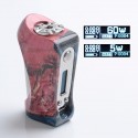 Authentic Ultroner Victory 60W VV VW Variable Wattage Box Mod - Red Black, Stabilised Wood + SS, 5~60W, 1 x 18650