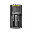 [Ships from Bonded Warehouse] Authentic Nitecore UMS2 USB Charger for 18350, 18490, 18500, 18650 Battery - Black