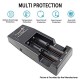 Authentic TrustFire TR 001 LED Charger for 18650, 18500, 18350, 17670, 16340, 14650, 14500, 14430 - Black, Dual-Slot, US Plug