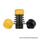 Authentic Reewape AS278 510 Replacement Drip Tip for RDA / RTA / RDTA / Sub-Ohm Tank Atomizer - Black + Yellow, 21mm