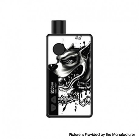 Authentic Rincoe Manto 80W VW Box Mod AIO Pod System Starter Kit - Devil Dog, Aluminum Alloy, 3ml, 1~80W, 1 x 18650