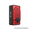 Authentic WISMEC AI Alexa 200W TC VW Variable Wattage Box Mod w/ Bluetooth - Red, 1~200W, 2 x 18650