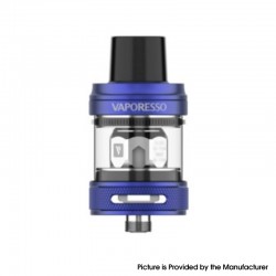 Authentic Vaporesso NRG PE Sub Ohm Tank Clearomizer - Blue, Stainless Steel + Glass, 3.5ml, 0.15ohm / 0.5ohm, 25mm Diameter