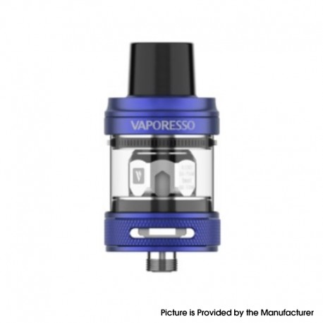 Authentic Vaporesso NRG PE Sub Ohm Tank Clearomizer - Blue, Stainless Steel + Glass, 3.5ml, 0.15ohm / 0.5ohm, 25mm Diameter