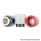 Authentic Reewape AS272 Changeable 810-510 Drip Tip w/ Anti Spit SS Mesh Sheet for RDA / SMOK TFV8 - Red, Resin, 18mm