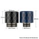 Authentic Reewape AS272 Changeable 810-510 Drip Tip w/ Anti Spit SS Mesh Sheet for RDA / SMOK TFV8 - Green, Resin, 18mm