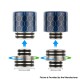 Authentic Reewape AS272 Changeable 810-510 Drip Tip w/ Anti Spit SS Mesh Sheet for RDA / SMOK TFV8 - Blue, Resin, 18mm