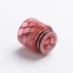 Authentic Reewape AS116SY Replacement 810 Drip Tip for SMOK TFV8 / TFV12 Tank / Goon RDA - Pink, Resin, Glowing Change, 17mm