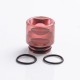 Authentic Reewape AS116SY Replacement 810 Drip Tip for SMOK TFV8 / TFV12 Tank / Goon RDA - Pink, Resin, Glowing Change, 17mm