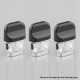 Authentic SMOKTech SMOK Mico Pod Kit Replacement Cartridge w/ 0.8ohm Mesh Coil - Black + Transparent, 1.7ml (3 PCS)