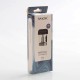 Authentic SMOKTech SMOK Mico Pod Kit Replacement Cartridge w/ 0.8ohm Mesh Coil - Black + Transparent, 1.7ml (3 PCS)