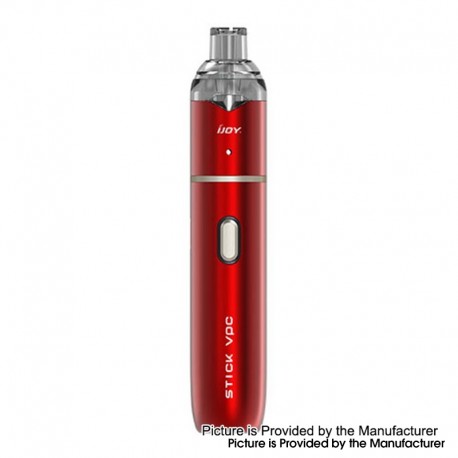 Authentic IJOY Stick VPC 15W 1100mAh Mod + VPC 1.6 Pod System Starter Kit - Mirror Red, 1.6ml, 1.6ohm, TPD Version