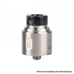 Authentic Pioneer4You IPV Finder RDA Rebuildable Dripping Atomizer w/ BF Pin - Silver, Stainless Steel, 24mm Diameter